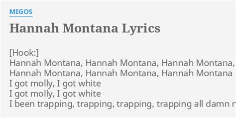 migos hannah montana lyrics